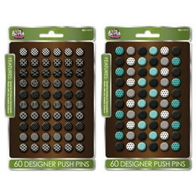Decorative Multi-Colored Push Pins for Home /& Office 240 Pieces by Office Style Six Colors for Different Projects in Reusable Organizing Container
